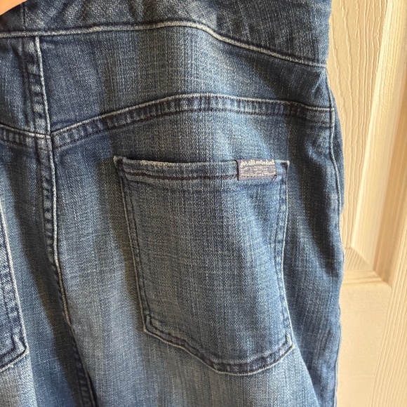 7 for all mankind  denim overall knee length dress, size 27 - Picture 3 of 3